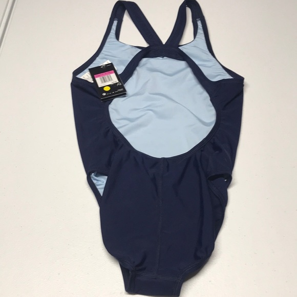 NIKE SWIM - women’s one piece blue swimsuit - Picture 3 of 5